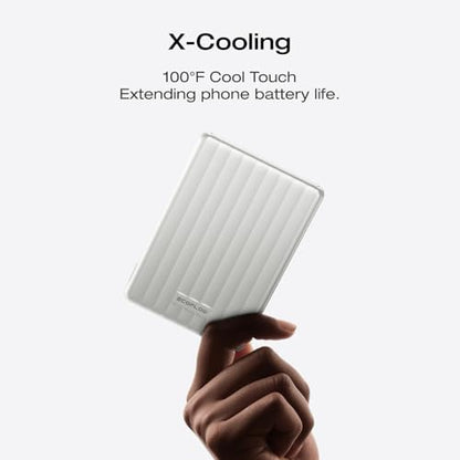 EF ECOFLOW Rapid Magnetic Portable Charger, Ultra-Slim 5,000mAh Wireless Charging Power Bank, Magsafe-Compatible Battery Pack for iPhone 16/15/14/13/12 Series - color: White
