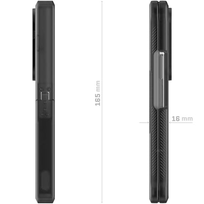 Ghostek Covert Clear Fold 7 Case with Built-in Kickstand, MagSafe and Full Hinge Protection Designed for 2025 Samsung Galaxy Z Fold7 (8") (Smoke Matte) - color: Smoke Matte, size: Galaxy Z Fold 7
