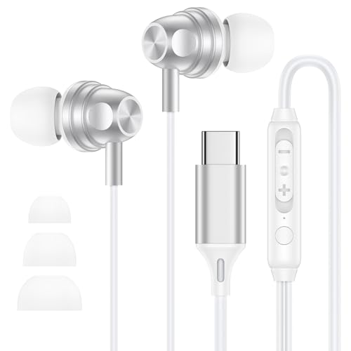 Wired Earbuds for iPhone 17/17 Pro/17 Pro Max/17e/16e/16/16 Pro Max16 Plus - color: White