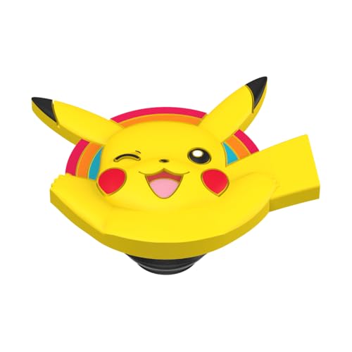 PopSockets Phone Grip with Expanding Kickstand, Adhesive Grip, PopOut, Pokemon - PopOut Pikachu - color: Pikachu PopOut, style: Adhesive
