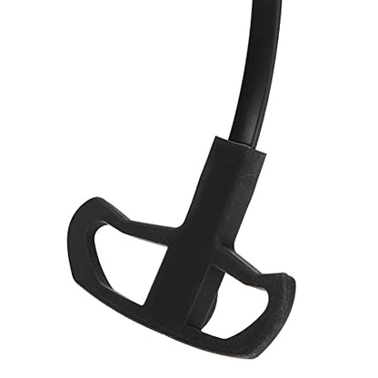 Office Headset, Wired Single Ear Telephone Headphone with Noise Cancelling Microphone for Call Center Business Professionals Black