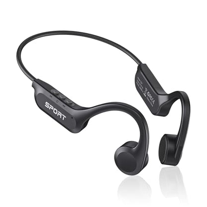 CXK Bone Conduction Headphones, Open Ear Headphones Bluetooth 6.0 with Mic