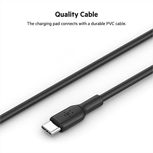 Belkin 7.5W Magnetic Portable Wireless Charger Pad, Magsafe Compatible, iPhone 14, 13, 12, 11, XS Max, X, 8, 7, 6s, 6, Plus - 6.6ft/2M Long Cable - style: Power Supply Not Included