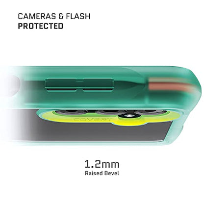 Ghostek COVERT Teal Clear Galaxy A13 5G Phone Case Shockproof Grip Bumper Protective Cover Slim Fit Thin Lightweight Design Cases Designed for 2021 Samsung Galaxy A13 5G (6.5in) (Teal-Limited Edition) - color: Teal [Limited], size: Galaxy A13 5G