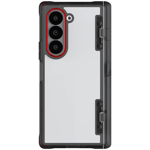 Ghostek Covert Clear Galaxy Z Fold 6 Case with Built-in Kickstand and Full Hinge Protection Shockproof Protective Phone Cover Designed for 2024 Samsung Galaxy Z Fold6 (7.6") (Smoke) - color: Smoke, size: Galaxy Z Fold 6