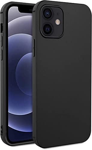 LRK Ultra Thin Black Case Compatible with iPhone 12 Mini: Slim, Soft, and Flexible (NOT Hard) [Matte Finish] Protective Black Phone Cover for iPhone 12 Mini, 5.4 Inch - Matte Black - size: iPhone 12 Mini