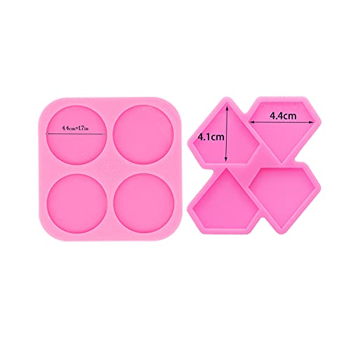 Super Glossy Resin Mold Phone Grip Epoxy Molds, Silicone Molds for Badge Reel DIY Telephone Stands Design (YMDY0533+DY1126) - color: YMDY0533+DY1126