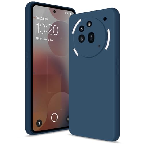 Silicone Case for Nothing Phone 3A Pro, Blue | Soft Silicone Silky Touch Easy Clean, Shockproof Slim Phone Cover, Upgraded Camera Protection, Anti-Scratch Microfiber Lining - color: Blue, size: Nothing Phone 3A Pro
