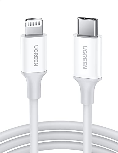 UGREEN USB C to Lightning Cable- 6FT MFi Certified PD Fast Charging Lightning Cord Compatible with iPhone 14/14 Pro/14 Pro Max, iPhone 13/12/11/X/XR/XS/8 Series, MacBook, iPad, AirPods Pro - size: 6FT