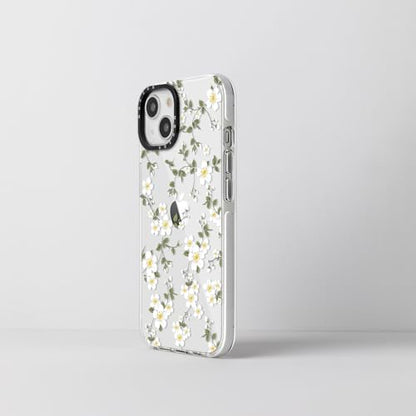 Cute Phone Case Compatible with iPhone 13, Vine Flowers iPhone 14 Cases, Aesthetic Floral Pattern Soft TPU Shockproof Bumper Cover for Girls Women - size: iPhone 13/14