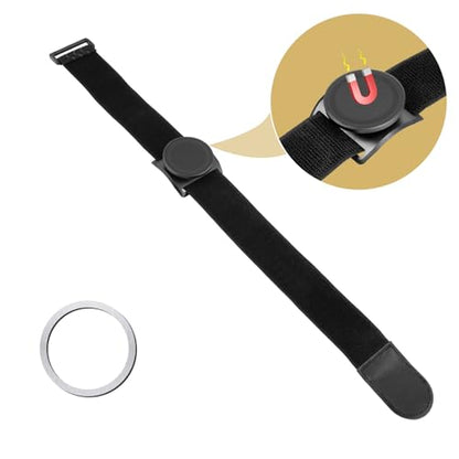 NiHome Adjustable Pilot Magnetic Kneeboard Fit for iPad, Lap Mount, Black - color: Black (with 23.6“ Elastic Strap)