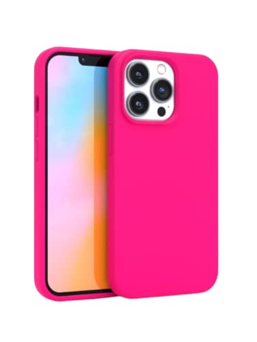 FELONY CASE – iPhone 13 Pro Case – Neon Pink Silicone Phone Cover, Liquid Silicone with Anti-Scratch Microfiber Lining, 360° Shockproof Protective Case for Apple iPhone 13 Pro - color: Neon Pink, size: iPhone 13 Pro