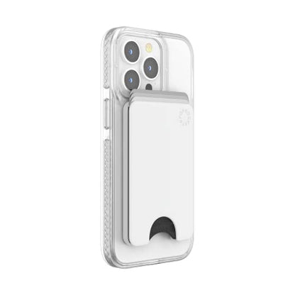 PopSockets Phone Wallet for MagSafe with Grip- White - color: White, style: MagSafe
