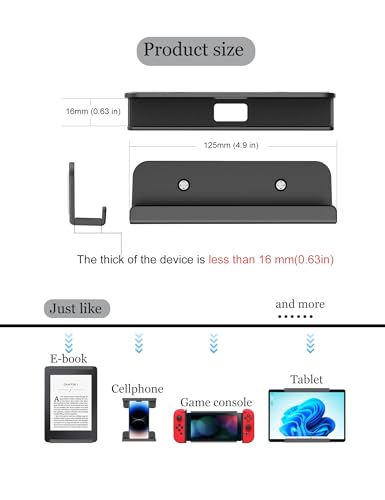 Tablet Wall Mount for iPad mini/ipad pro/ipad air, (Black) - color: Black