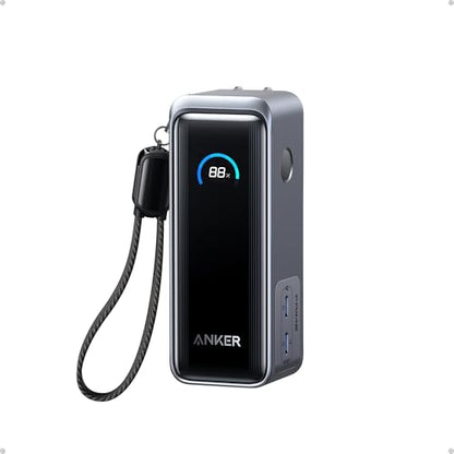 Anker Prime Power Bank, 9,600mAh 65W, Built-in AC Plug