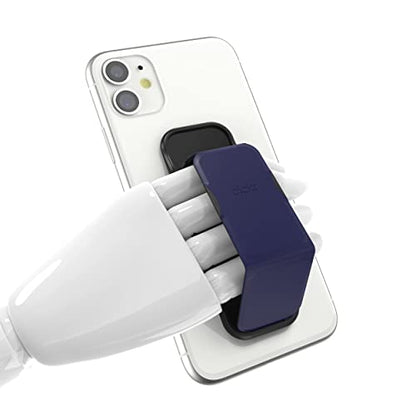 CLCKR Cell Phone Grip and Expanding Stand, Universal Phone Grip Holder for iPhone 15 Pro, Pro Max, Plus, 14 & 13 Models, Samsung Phones, Tablets and More, Navy Blue
