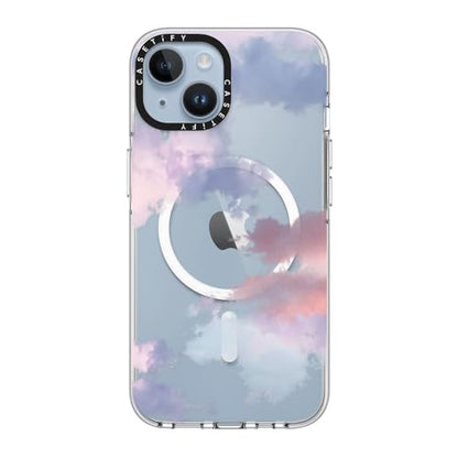 CASETiFY for iPhone 14 Case - Impact Clear Compatible with MagSafe | Not Yellowing | 6.6 ft. 3X Military Grade Drop Protection | Clouds | Clear - color: Clouds, size: Iphone 14 (6.1")