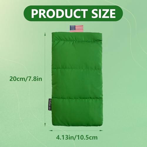 Thermal Phone Case Prevent OVERHEATING in The Sun, Cellphone Pouch for Camping Prevents Freezing, Extends Battery Life, Outdoor Warm Cover Bags for iPhone,Samsung Galaxy (Green) - color: Green