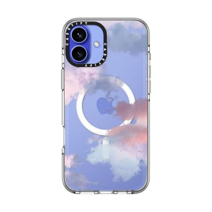 CASETiFY for iPhone 16 Plus Case - Impact Clear Compatible with MagSafe | Not Yellowing | 6.6 ft. 3x Military Grade Drop Protection | Clouds | Clear - color: Clouds, size: Iphone 16 Plus (6.7")
