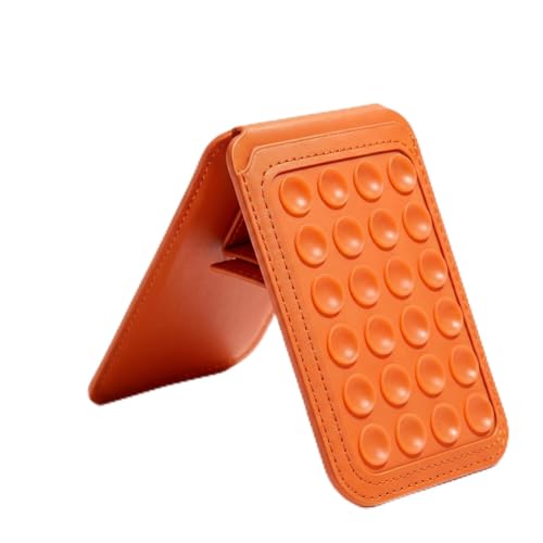 Aiivioll 4-in-1 Magnetic Grip Card Holder Stand for MagSafe Orange - color: Orange