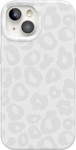 Casely iPhone 15 Plus Case | Into the Wild | White Snow Leopard | Compatible with MagSafe | Classic Ultra Slim Design - color: Into the Wild | White Snow Leopard