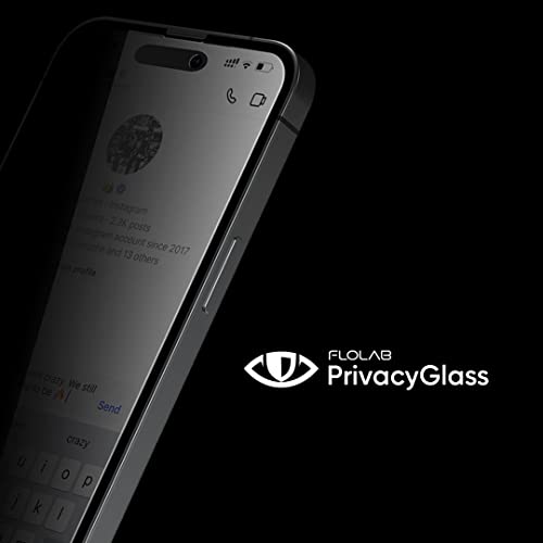 FLOLAB for iPhone 14 Pro Privacy Screen Protector is the Best Tempered Glass that Protects your Privacy - Durable, Smooth as Butter, and Easy to Install, Guaranteed. (Anti Dust)