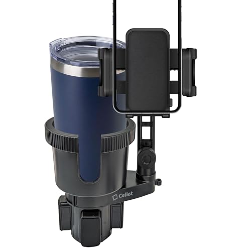 Cellet Car Cup Holder Phone Mount, Phone Holder Mount Cradle Universal Adjustable Compatible for All Smartphones Apple iPhone, Samsung Galaxy Note, LG, Moto Google Pixel (Extra Cup) - style: Extension Cup Holder