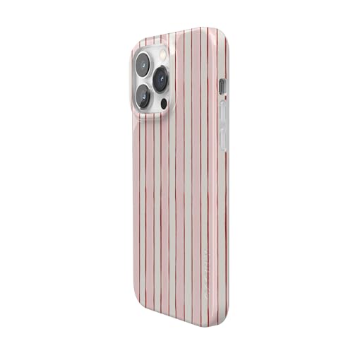 Casely iPhone 14 Pro Case | Pretty in Pastel | Blush Stripes | Compatible with MagSafe | Classic Ultra Slim Design - color: Pretty in Pastel | Blush Stripes, size: iPhone 14 Pro