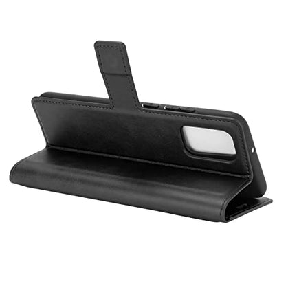 Flip Case for Samsung A03S Wallet PU Leather Magnetic Protective Cellphone Case for Samsung Galaxy A02S A025M A03S A037M Folio Book Cover with Stand (Black) - color: Black