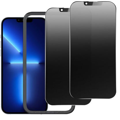 2 Pack Matte Privacy Screen Protector for iPhone 13/13 Pro/14/16e 6.1",Anti-Glare Anti-Spy Scratch Resistant Tempered Glass Film,Smooth Responsive Touch Anti-Scratch Glass，Easy to Install - size: for iPhone 13 Pro / 13 / 14 / 16e