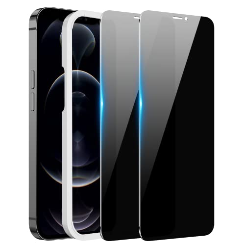 2 Pack Privacy Screen iPhone 12 Pro Max Tempered Glass Privacy Screen Protector for iPhone 12 Pro Max, Anti-Spy, Shatterproof, Full Edge Coverage, Bubble Free, Touch Sensitive, Easy Installation - size: iPhone 12 Pro Max -6.7Inch