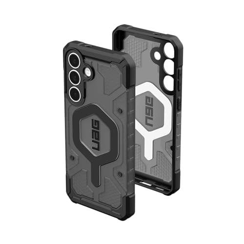 URBAN ARMOR GEAR UAG Designed for Samsung Galaxy S25 FE Case Pathfinder Clear - Magnetic Charging Compatible Rugged Military Grade MIL-STD Protective Cover, Ash/Black - color: Pathfinder Clear - Ash/Black