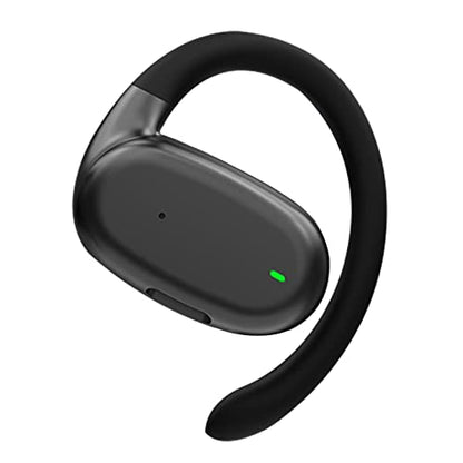 Xmenha Single Earbud Open Ear Air Bone Conduction Earbud One Ear Headphones Ear Buds Head Set Wireless Bluetooth Headset Earpiece for Cell Phone Ear Piece with Microphones