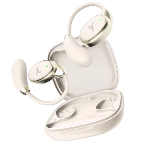 Wireless Open Sports Ear Earbuds 40H Playtime Waterproof For Gym,Running - color: Champagne