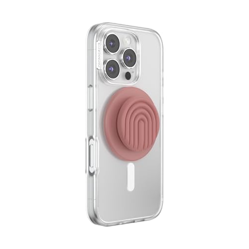PopSockets Phone Grip for MagSafe, Magnetic Holder- Curves Clay - color: Clay Curves, style: MagSafe