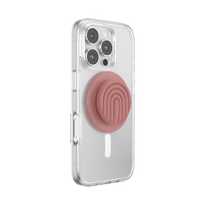PopSockets Phone Grip for MagSafe, Magnetic Holder- Curves Clay - color: Clay Curves, style: MagSafe