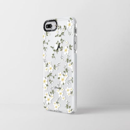 Cute Phone Case for iPhone 7 Plus, Vine Flowers iPhone 8 Plus Cases, Aesthetic Floral Pattern Soft Clear TPU Shockproof Bumper Cover for Girls Women - size: iPhone 7 Plus/8 Plus