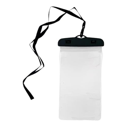 Waterproof Phone Pouch, PVC Touch Screen Case with Black Clip, 8.5 x 4.1 in / 21.5 x 10.5 cm, Underwater Protection for Swimming, Diving, Boating, Beach