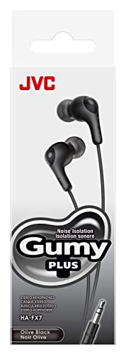 JVC Gumy HAFX7BN in Ear Earbud Headphones, Black - color: Black, size: No Mic