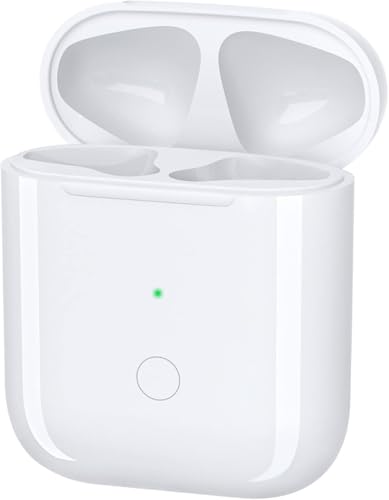 Charging Case for AirPods 1st/2nd Generation, Replacement Charger Case for Airpod 1st/2nd Generation Built-in 450 mAh Battery, Charging Case Support Wireless & Wired -No Earbuds | Airpod 1st/2nd Generation Built-in 450 mAh Battery, Charging Case Support W