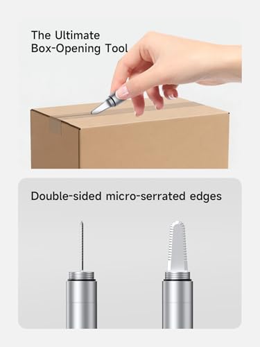 Hagibis SIM Card Ejector Tray Removal Tool with Box Cutter, 2 in 1 EDC Portable Keychain Eject Pins Reset Needle Package Opener for iPhone Android Office and Home Use (CP03) - color: CP03