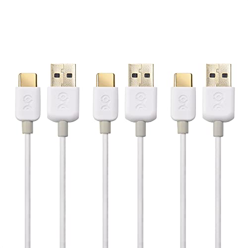Cable Matters 3-Pack USB to USB C Charging Cable, 6 Inches/15cm, White - color: White, size: 0.5 Feet
