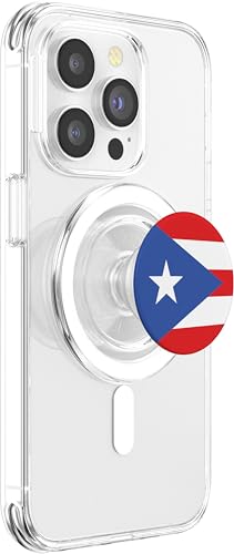 Puerto Rico Flag PopSockets PopGrip for MagSafe - style: Magnetic PopGrip