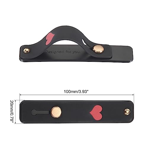 MECCANIXITY 2 Pcs Phone Loop Finger Holder Silicone Phone Strap Grip Holder Cell Phone Grip Stand for Most Smartphones Black,Bright Green - color: Black,Bright Green