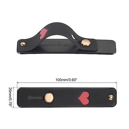 MECCANIXITY 2 Pcs Phone Loop Finger Holder Silicone Phone Strap Grip Holder Cell Phone Grip Stand for Most Smartphones Black,Bright Green - color: Black,Bright Green