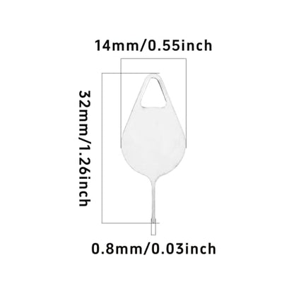 100PCS Universal Metal SIM Card Ejector Pin, Professional Tray Removal Opening Tool for Most Smartphones Tablets Mobile Devices - size: 100PCS