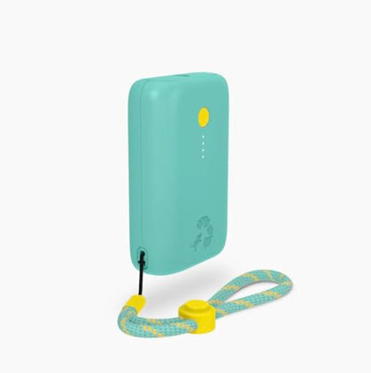 Nimble Champ Portable Charger, 10000mAh Power Bank, 20W Dual USB-C Charging - color: Teal