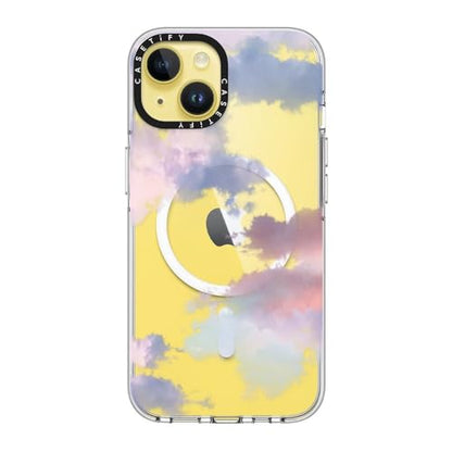 CASETiFY for iPhone 14 Case - Impact Clear Compatible with MagSafe | Not Yellowing | 6.6 ft. 3X Military Grade Drop Protection | Clouds | Clear - color: Clouds, size: Iphone 14 (6.1")