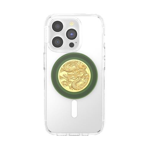 PopSockets Phone Grip for MagSafe, Magnetic Holder- Enamel Dragon - color: Enamel Dragon, style: MagSafe