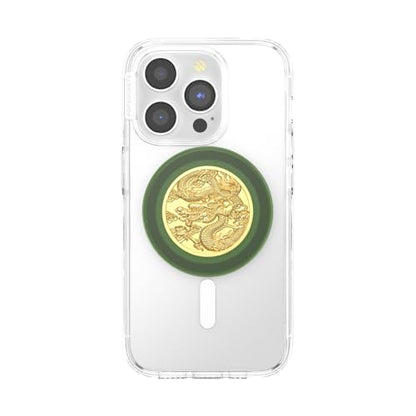 PopSockets Phone Grip for MagSafe, Magnetic Holder- Enamel Dragon - color: Enamel Dragon, style: MagSafe